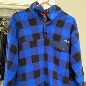 Blue/Black Plaid Patagonia pullover